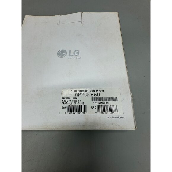 LG SuperMulti Blade Ultra Slim Portable DVD Writer AP70NS50 READ - Picture 2 of 9